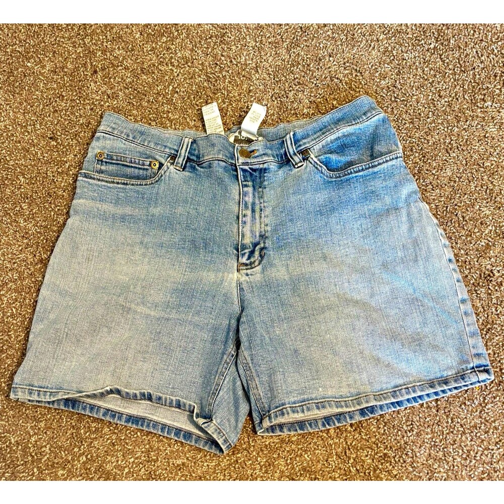 Vintage Jones Sport Women’s Size 14 Blue Jean Light Wash Denim Bermuda Shorts